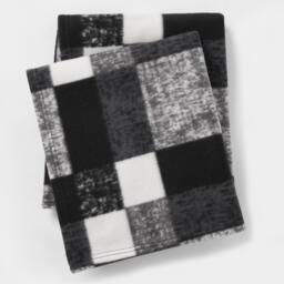 Tartan Check Throw Blanket - Black / 150cm - thumbnail 2
