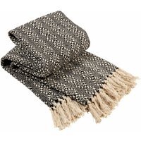 Casablanca Super Soft Cotton Throw - Black / 152cm