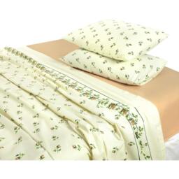 Rosebud Flannelette Sheet Set - Natural / Single - thumbnail 4