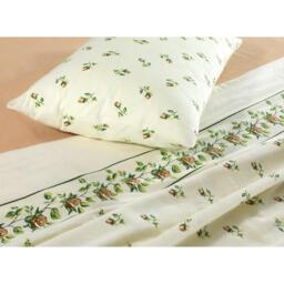 Rosebud Flannelette Sheet Set - Natural / Single - thumbnail 5