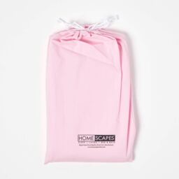Egyptian Cotton Cot Bed Duvet Cover Set with Pillowcase 200 TC - Pink - thumbnail 3