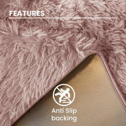 Supersoft Shaggy High Pile Rug - Blush / 160x230 - thumbnail 2