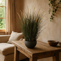 Faux Grass Plant in Styling Bowl Pot Not Included - Green - image 1