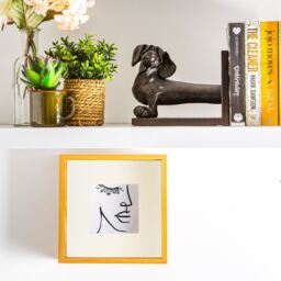 "3D Deep Box Photo Frame - 8 x 8"" with 4 x 4"" Mount - Light Wood/Ivory" - thumbnail 5
