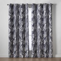 Mal Ring Top Curtains - Charcoal / 168cm / 229cm