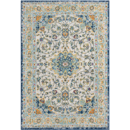 San Marino Living Room Area Rug - Low Pile Medallion Floral Design Muti Coloured - Multi Coloured / 230cm - thumbnail 3