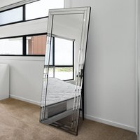 MirrorOutlet Luxford  Beveled Free Standing Cheval Dress Mirror 170cm x 58cm - All Glass