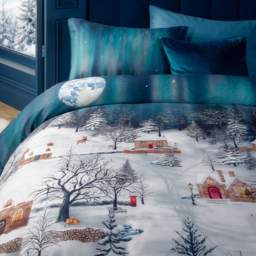 Starlight Cotton Duvet Cover Set - Midnight Blue / King - thumbnail 2