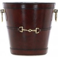 Stylish and Functional Ashwood Genuine Leather Ice Bucket - Chestnut - image 1