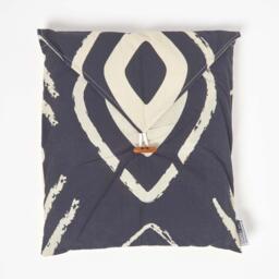 Black Aztec Digitally Printed Cotton Duvet Cover Set - Black / 2kg - thumbnail 4