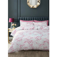 Stunning Soft Marble Duvet Set - Pink / King - thumbnail 1