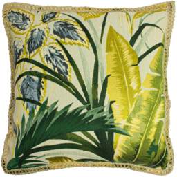 Amazonia Tropical Cushion - Green / Polyester - thumbnail 2