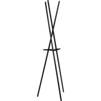 Rostok Matt Black Coat Stand - Black