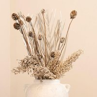 Artificial Dried Flower Bouquet 9pc Set - Neutral - image 1