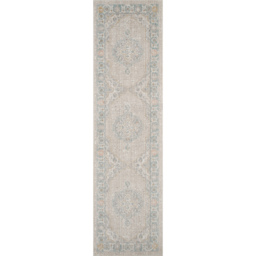 Maia Washable Low Pile Non Slip Traditional Floral Area Rug Living Room Hallway - Beige / 180cm - thumbnail 2