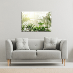 Green plants in botanical gardens Canvas Print - Green / 91cm / 61cm - thumbnail 2