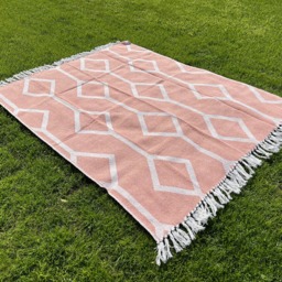 Santos Recycled Cotton Throw - Green - thumbnail 3
