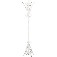New York Loft Coat Stand With Straight Rods - White