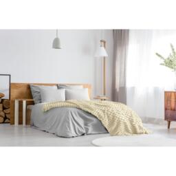 Lush Faux Rabbit Fur Throw - Cream / 180cm - thumbnail 5
