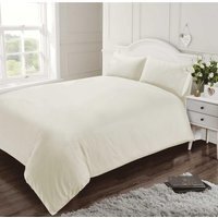 400 Thread Count Cotton Duvet Cover Set - Neutral / Single