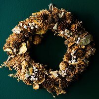 Scented Artificial Wreath Natural Orange  - Yellow - image 1