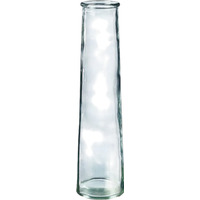 Clear Glass Tapered Vase - Clear