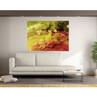 'Rustic Flowers' by 17 Stories Graphic Art Wrapped on Canvas - Yellow / 152cm - image 1