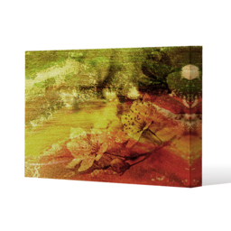 'Rustic Flowers' by 17 Stories Graphic Art Wrapped on Canvas - Yellow / 152cm - thumbnail 2