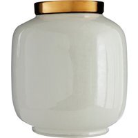 Bexley Blue Large Bottle Neck Recycled Glass Vase - Glaze 10%,Porcelain 90%