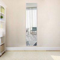 Full Length Wall Mirror - Silver White
