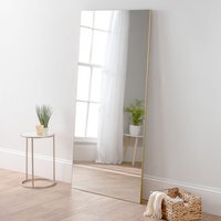 Simple Full Length Mirror - Gold