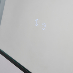 Aiga Bathroom LED Mirror with Motion Sensor and Demist - Black - thumbnail 3