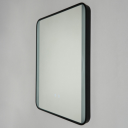 Aiga Bathroom LED Mirror with Motion Sensor and Demist - Black - thumbnail 2