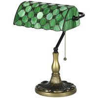 Stained Glass Table Lamp - Green