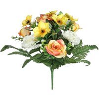 Pembroke Rose and Fern Mixed Yellow Bunch - Yellow