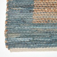 Homescapes Veranda Grey and Nude Hemp Chindi Rug - Grey / 200cm