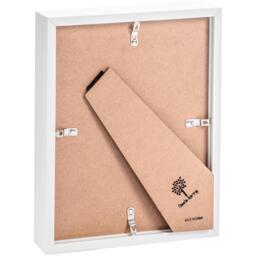 "8x10"" White 3D Box Photo Frame - 5x 7"" Mount - White/Ivory" - thumbnail 5