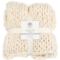 Divante Chunky Knit Throw - Ivory - image 1