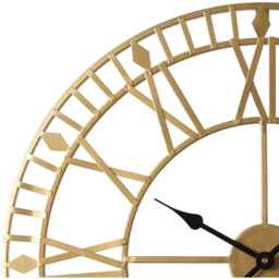 Skeleton Wall Clock with Roman Numerals - Gold - Gold - thumbnail 4