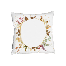 Autumn Flowers Outdoor Cushion - Brown / 60cm - thumbnail 2