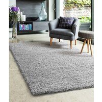 Super Soft Venus Shaggy Silver Area Rug - Silver / 80x150cm - image 1