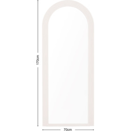 PO Large Arch Floor Standing Mirror 70x170cm - Taupe - thumbnail 2