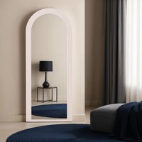 PO Large Arch Floor Standing Mirror 70x170cm - Taupe - thumbnail 1