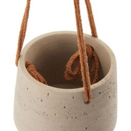 Nordic Hanging Cement Planter for Home Decor - Brown - thumbnail 3