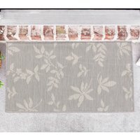Modern Floral Design Outdoor-Indoor Waterproof Rugs - Silver / 50x80 cm Rectangle - image 1
