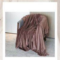 Luxury Super Soft Throw Blankets - Chocolate / Small / 125cm - thumbnail 1