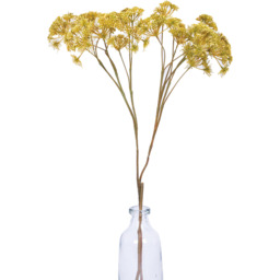 Artificial Single Dill Spray Flower Stem L42cm - Yellow - thumbnail 4