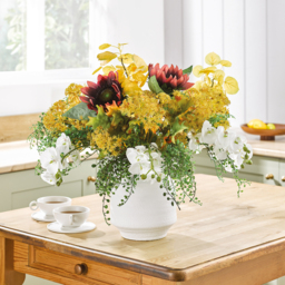 Artificial Single Dill Spray Flower Stem L42cm - Yellow - thumbnail 3