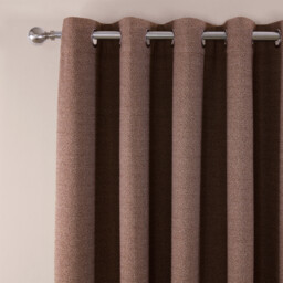 Crofton Eyelet Curtain - Chocolate / 229cm - thumbnail 3