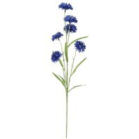 Artificial Silk Cornflower Spray 63cm - Blue